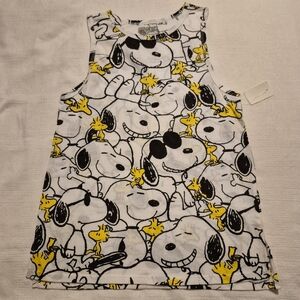 Peanuts women's Size 7-9 Juniors Snoopy & Woodstock tank top, NWT